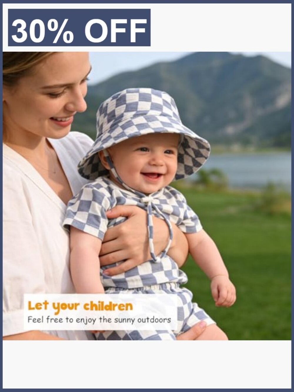 Baby Sun Hat Infant Toddler Summer Cotton Bucket Hat Boys Girls - Picture 4 of 7